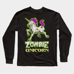 Zombie Unicorn Long Sleeve T-Shirt